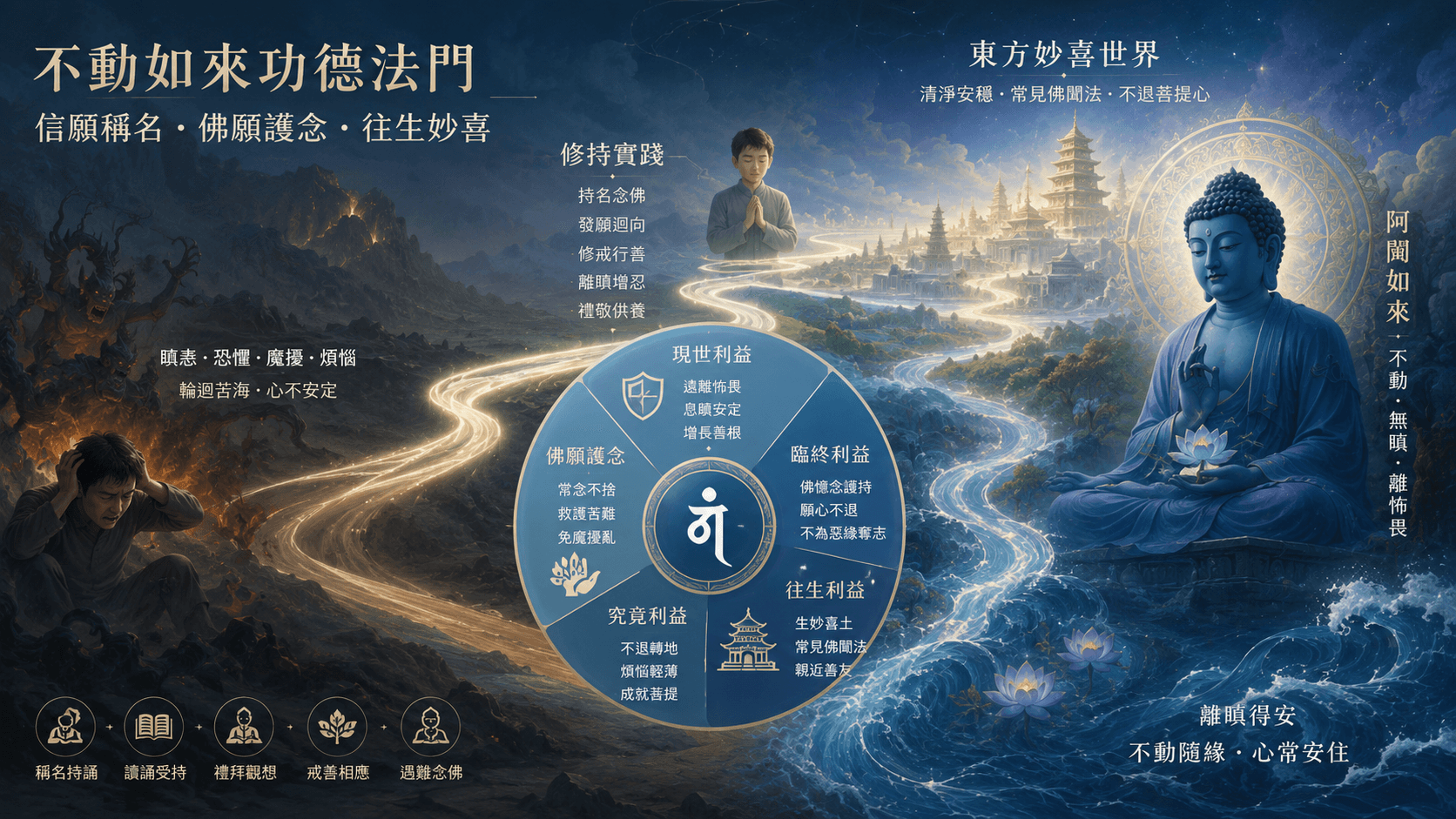 《拔濟苦難陀羅尼經》說持誦此咒就能往生妙喜淨土，真的嗎？