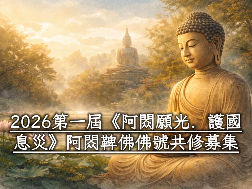 2026第一屆《阿閦願光．護國息災》阿閦鞞佛佛號共修募集